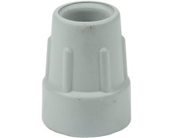 Rubber Ferrules Set van 10 - Z-type - 22 mm (7/8 inch) - Grijs - Versterkt met Metalen Ring - Ideaal voor Kruppen - Krukdop