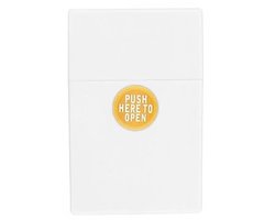 Rubber sigarettenbox - Wit