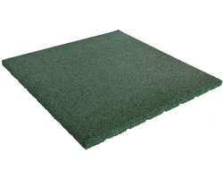 Rubber tegels 20 mm - 0.75 m² (3 tegels van 50 x 50 cm) - Groen