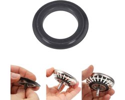 Rubberen Afdichtingsring voor korfplug - rubber | afdichting | spoelbak | korfplug | zeef | zeefrubber | rubberring | binnenmaat : 32 mm | buitenmaat : 56 mm