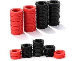 Rubberen afdichtringen voor tuinaccessoires - Set van 80 stuks voor optimale waterdichtheid en duurzaamheid