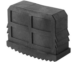 Rubberen antislipmat voor laddervoeten - vervangende voetpads, kussens en veiligheidsbumper set voor extra grip en stabiliteit