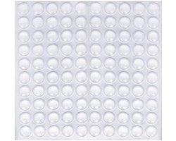 Rubberen buffers - meubelbescherming - elastische pads - transparant - aanslagdempers - zelfklevend - bumper pads - meubels - transparant - 100 stuks.