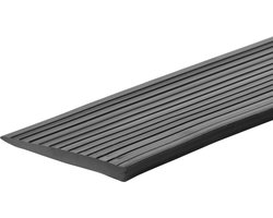 Rubberen drempelhulp 0,8 cm - 8 mm - Antislip - Oprijplaat Drempelhelling Drempelplaat Oprijhelling - 100 cm breed