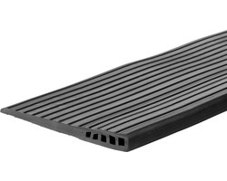 Rubberen drempelhulp 1,2 cm - 12 mm - Antislip - Oprijplaat Drempelhelling Drempelplaat Oprijhelling - 100 cm breed