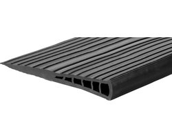 Rubberen drempelhulp 2 cm - 20 mm - Antislip - Oprijplaat Drempelhelling Drempelplaat Oprijhelling - 100 cm breed
