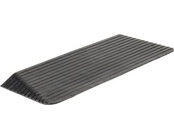 Rubberen drempelhulp 5 cm - 50 mm - Antislip - Oprijplaat Drempelhelling Drempelplaat Oprijhelling - 110 cm breed