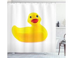 Rubberen Eend Douchegordijn - Geel, Waterbestendig en Sneldrogend, 175 x 200 cm