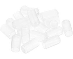 Rubberen eindkappen - 6,5 mm ID - pack van 100