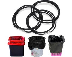 Rubberen vuilnisemmerbanden - set van 3 - geschikt voor 13-30 gallon afvalcontainers - voor thuis, kantoor, school - afvalemmer bevestigen-bindbanden