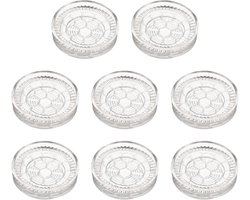 Rubberen Wielen - Meubelbeschermers Stoelpoten - Vloeren Beschermen - Antislip Pasvorm - 35-55 mm Poten - Transparant