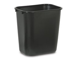 Rubbermaid kunststof papierbak 26,6 liter zwart