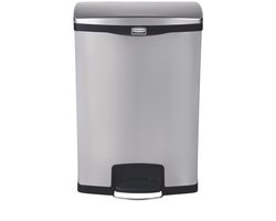 Rubbermaid Slim Jim Front Step Pedaalemmer RVS 90ltr GE939 - Horeca