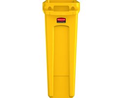 Rubbermaid Slim Jim met luchtsleuven 87 ltr, geel (VB227963)