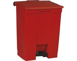 Rubbermaid Step On Container - 68 l - Rood