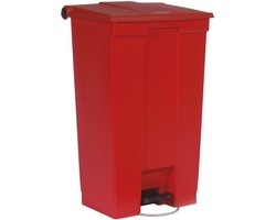 Rubbermaid Step On Container - 87 l - Rood