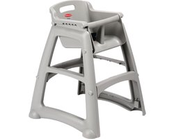 Rubbermaid stevige kinderstoel grijs