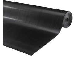 Rubbermat op rol - fijne ribbel - Dikte 3mm - Breedte 120 cm - Rubber loper - Per strekkende meter