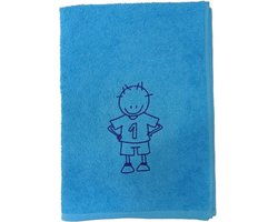 Rube & Rutje kids handdoek Rube turquoise 50x70cm