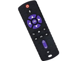 RubyC Bijtspeeltje Afstandbediening Pop It Zwart - Bijtring - Baby - Peuter - Kind - Kids - Cadeau - Sinterklaas - BPA vri - Schoencadeauj