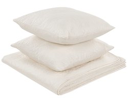 RUDKHAN - Plaid - Crème - 160 x 220 cm - Polyester