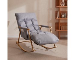 Ruesious-Grijsblauw-Woonkamer schommelstoel relaxfauteuil-volwassen slapende luie bank-schommelstoel balkon thuis-vrije tijd enkele luie stoel