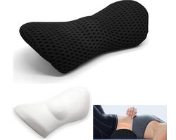 Rugkussen - Ergonomisch Traagschuim Lendenkussen - Lendenkussen - Lendensteunkussen - Supporting Foam Rugkussen - Rugkussen Onderrug - Rugkussen Stoel - Rugsteun - Ergonomisch Rugkussen Voor Auto En Bureaustoel