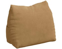 Rugkussen | Lendenkussen | Steun kussen Bruin 45 x 20 x 35 cm Cordstof