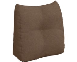Rugkussen | Lendenkussen | Steun kussen Bruin 45 x 24 x 50 cm Stof