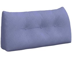 Rugkussen | Lendenkussen | Steun kussen Jeans Blauw 100 x 24 x 50 cm Stof