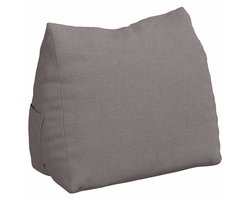 Rugkussen | Lendenkussen | Steun kussen Taupe 45 x 20 x 35 cm Stof