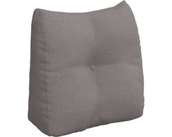 Rugkussen | Lendenkussen | Steun kussen Taupe 45 x 24 x 50 cm Stof