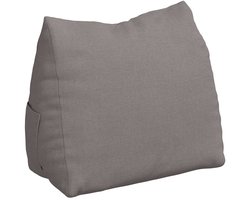 Rugkussen | Lendenkussen | Steun kussen Taupe 60 x 20 x 50 cm Stof
