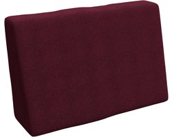 Rugkussen - Pallet kussen - Zitcomfort creëren - Afneembare hoes - 60 x 40 cm - Paars