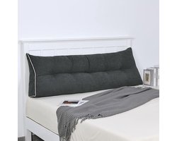 Rugsteunkussen Wigvormig - Groot Bolster Kussen voor Bed - Driehoekig Leeskussen - Rugleuning Positionering - Ondersteuning voor Zittend in Bed - Lang Kussen voor Dagbed - 120x50x20 cm