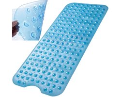Ruhhy Antislip Badmat 100x40 cm - Blauw, Veilig en Comfortabel