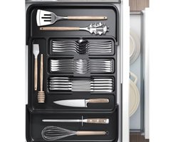 Ruhhy besteklade - kunststof - 37 x 45 x 5 cm - organizer - bestekbak - keuken