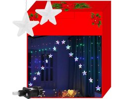 Ruhhy Gordijnverlichting 136 LEDs - Kleurrijk Licht voor Feestelijke Avonden