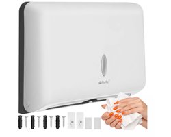Ruhhy handdoek dispenser wit 27 cm voor ZZ gevouwen papieren handdoeken