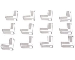 Ruhhy Hoekbeschermers - 12x stuks - transparant - baby veiligheid - tafel hoekbescherming