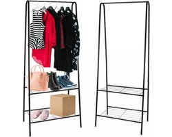 Ruhhy Kledingrek met Schoenrek - Functioneel en Ruimtebesparend - Ideaal voor Hal en Slaapkamer