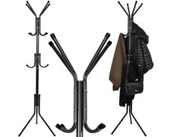 Ruhhy Stevige Staande Hanger met 12 Haken 170cm - Zwart