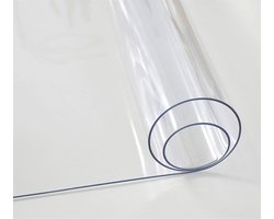 Ruhhy Tafelbeschermer Transparant 120x60cm - Polycarbonaat Tafelzeil - Duurzaam en Veilig