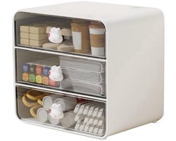 Ruimtebesparende bureau-organizer - Hoogwaardig kunststof met lades - Voor kantoorbenodigdheden en bureau-accessoires