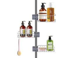 Ruimtebesparende Doucheplank - Doucheplank zonder Boren voor Douchestang (18-27 mm)