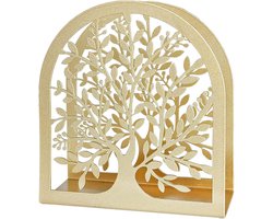 Ruimtebesparende Servet Houder voor Keuken Eetkamertafel - Metalen Vrijstaande Dispenser Rek - Papier Handdoek Houder - Elegante Tafeldecoratie