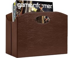 Ruimtebesparende tijdschriftenhouder - multifunctioneel - 1 stuk - PU-leer