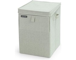 Ruimtebesparende Wastas - Grote Opening - Ruimte voor Heel Huishouden Was - Uitklapbare Hengsels - Stevige Stoffen - Stapelbaar - Green 35L