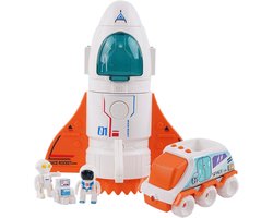 Ruimtemissie raket speelgoed met geluid en astronautenfiguren