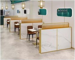 Ruimteverdeler met Kleurverloop - Kamer Divider Eetkamer Partition - Ruimtes Afbakenen - Glazen Paneel met Kleurverloop - 130x35cm - Goud